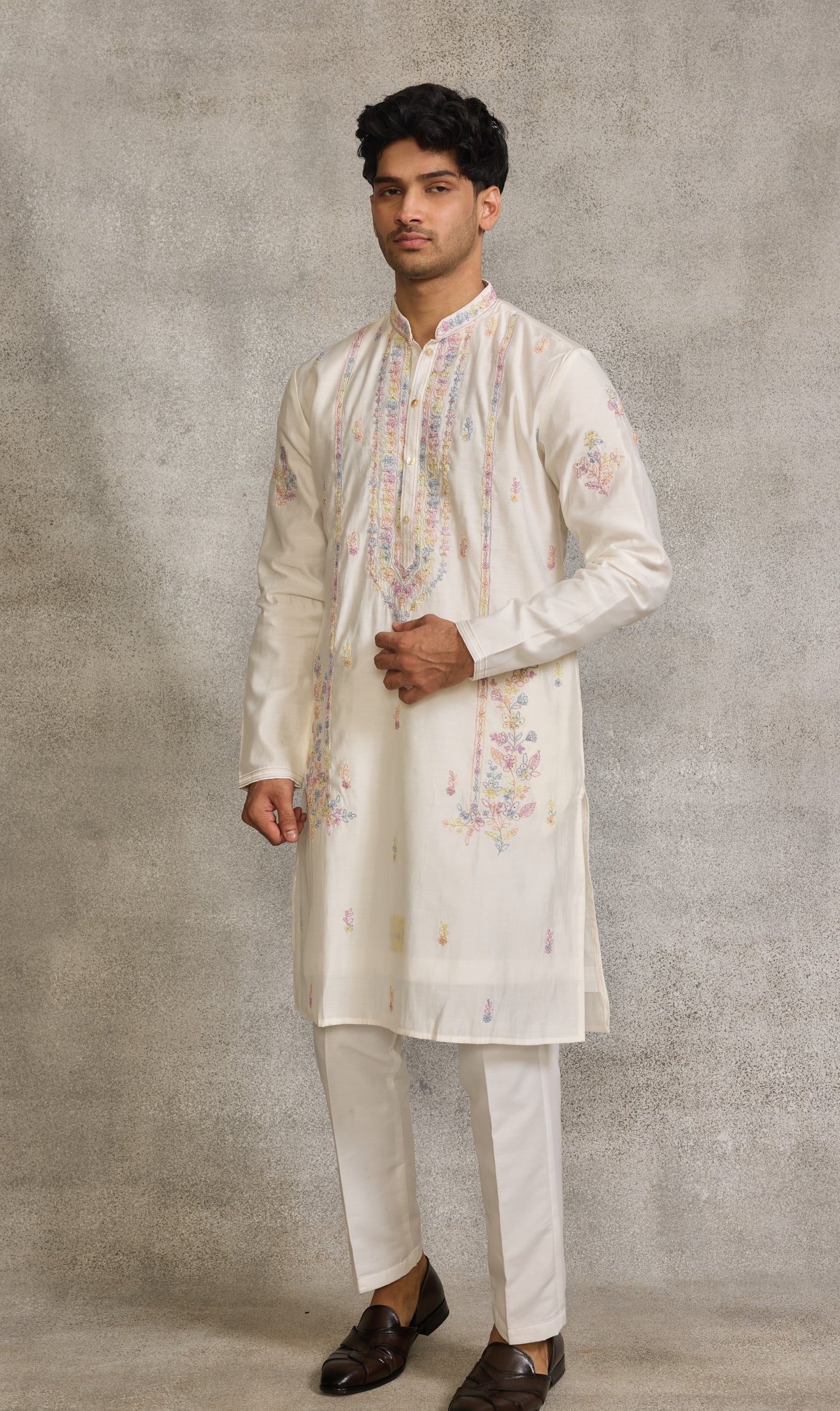 Cream Colour Kurta Set(ME-MKUS_SSK 35)
