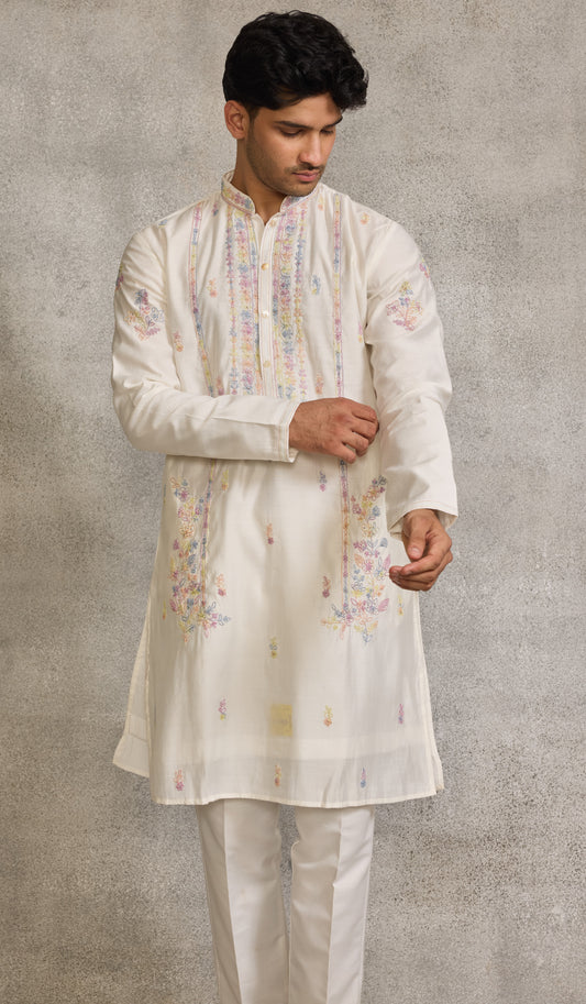 Cream Colour Kurta Set(ME-MKUS_SSK 35)