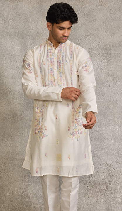 Cream Colour Kurta Set(ME-MKUS_SK 059)