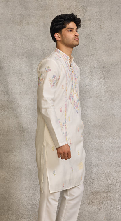 Cream Colour Kurta Set(ME-MKUS_SK 059)