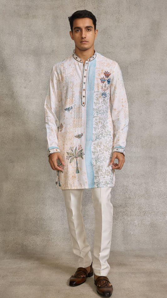 White Colour Kurta Set(ME-MKUS_10814)