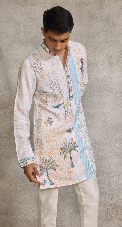 White Colour Kurta Set(ME-MKUS_10814)