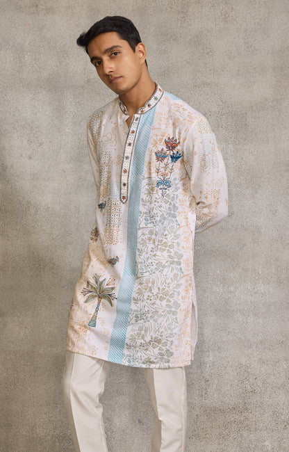 White Colour Kurta Set(ME-MKUS_10814)