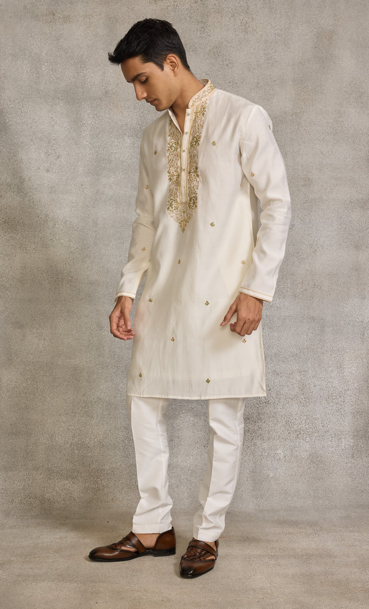 Cream Colour Kurta Set(ME-MKUS_SSK 37)