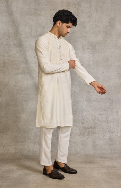 Cream Colour Kurta Set(ME-MKUS_SUD 04)