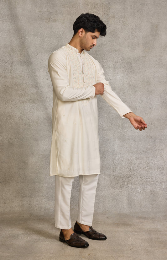 Cream Colour Kurta Set(ME-MKUS_SUD 04)