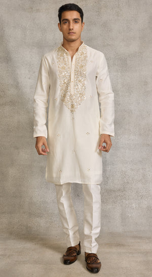 Cream Colour Kurta Set (ME-MKUS_SSK 36)