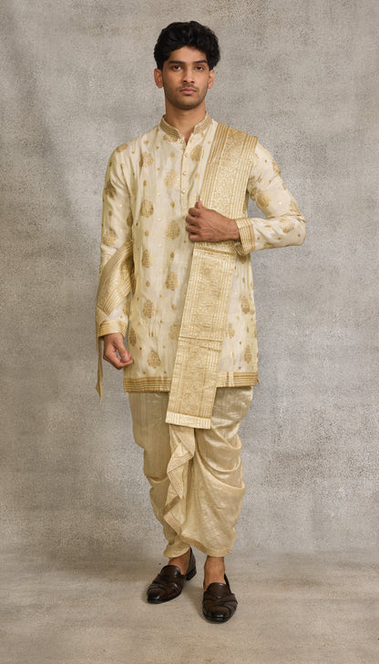 Gold Colour Dhoti Set(ME-MKUS_DHOTI)