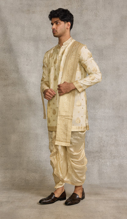 Gold Colour Dhoti Set(ME-MKUS_DHOTI)