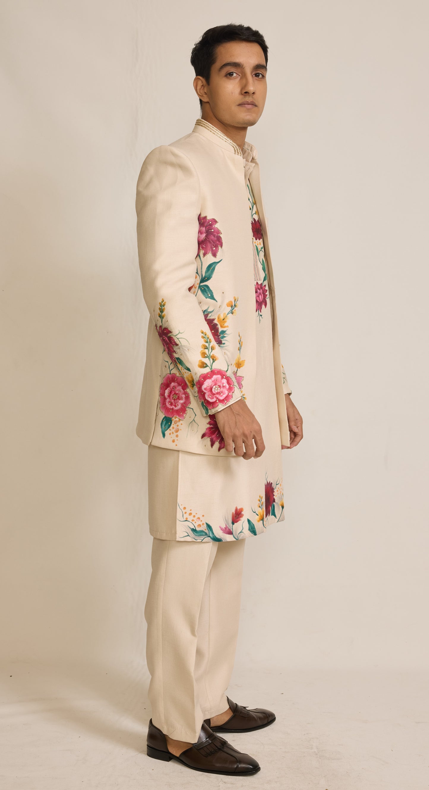 Cream Colour Indo western(ME-MINW_IW 549)