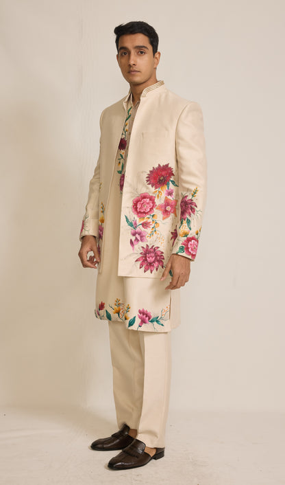 Cream Colour Indo western(ME-MINW_IW 549)