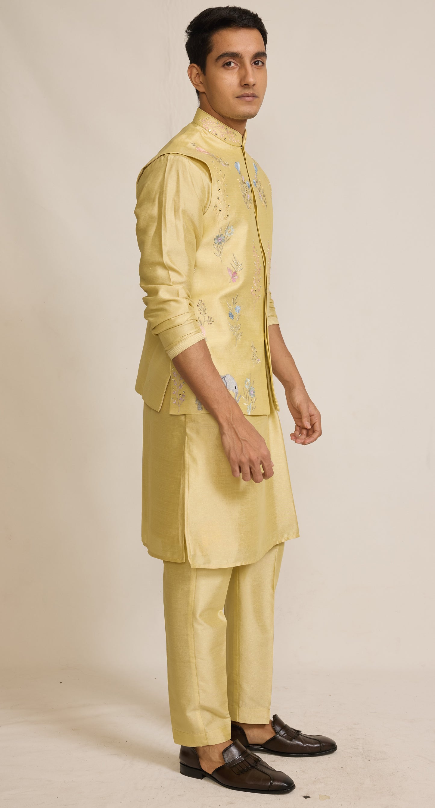 Yellow Colour Bundi Set(ME MBUS_JKS 6790)