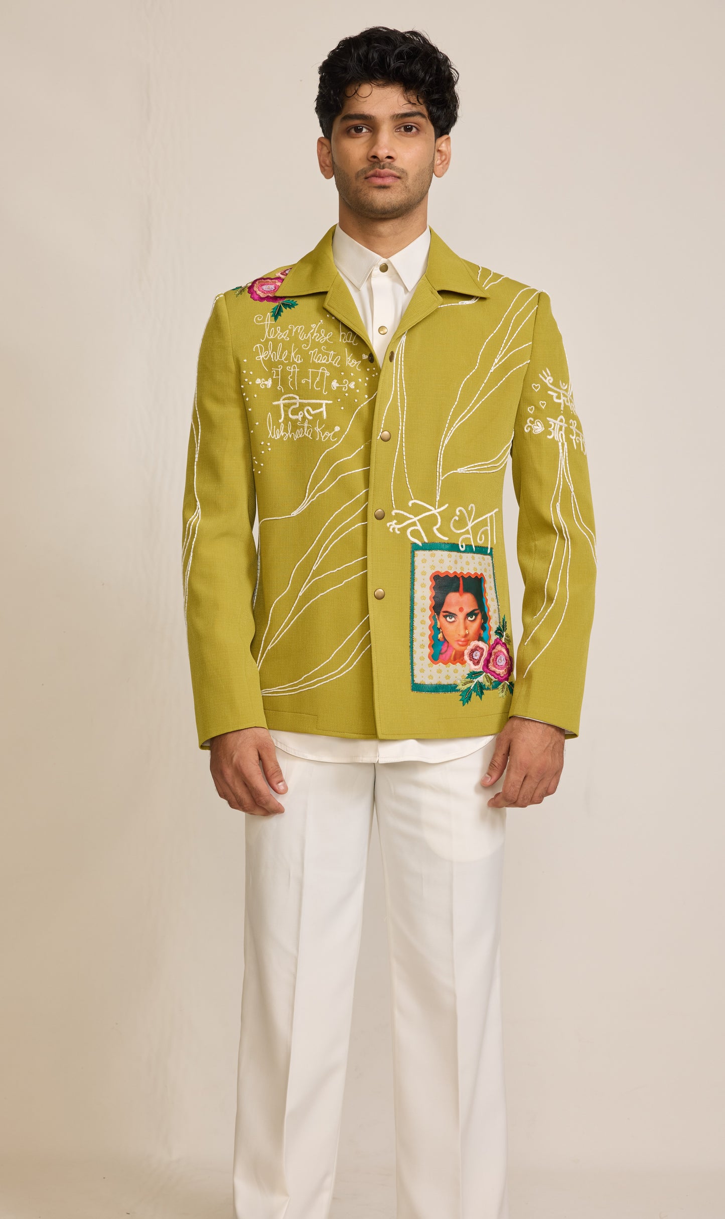 Neon Green Colour Bomber Jacket Set (ME-MINW_TERE NAINA)