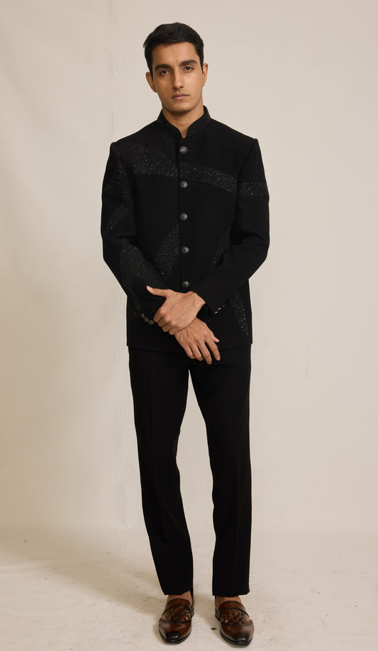 Black Colour Jodhpuri Set(ME-MJOD_YS 058)