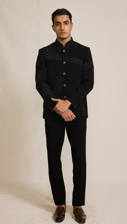 Black Colour Jodhpuri Set(ME-MJOD_YS 058)