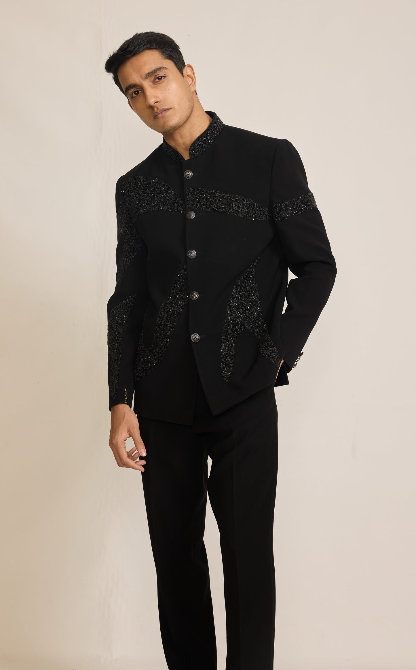 Black Colour Jodhpuri Set(ME-MJOD_YS 058)