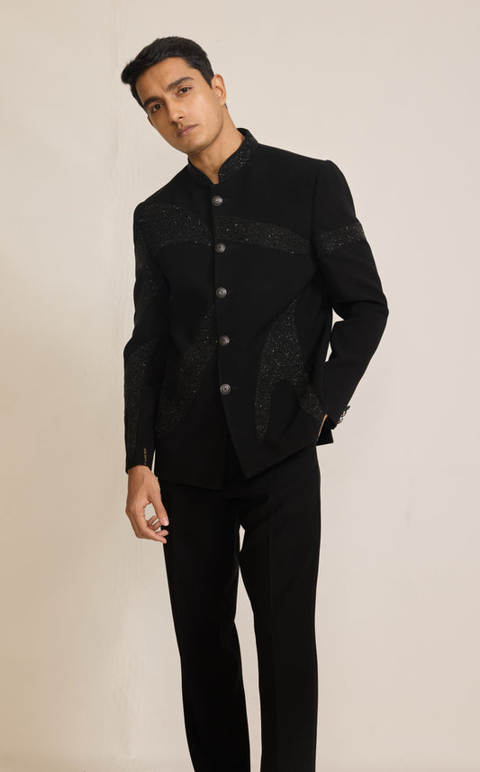 Black Colour Jodhpuri Set(ME-MJOD_YS 058)