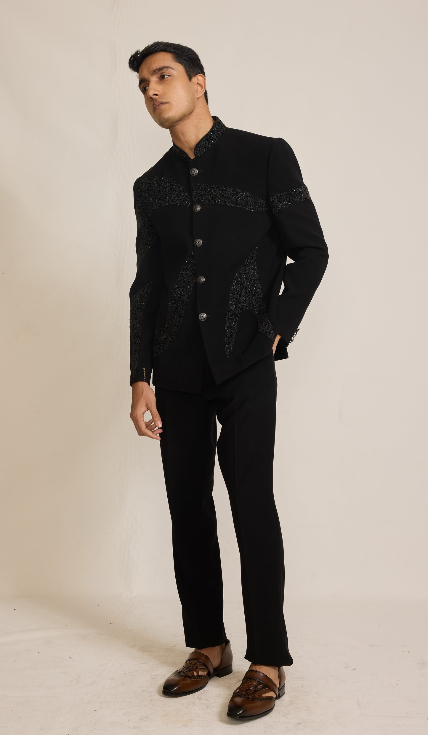 Black Colour Jodhpuri Set(ME-MJOD_YS 058)