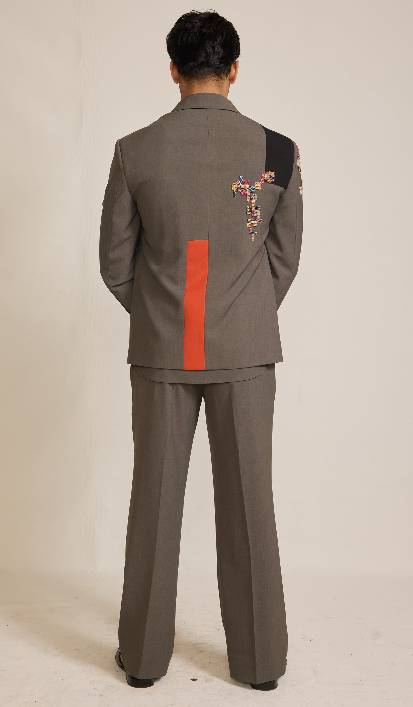 Grey Colour Bomber Jacket Set (ME-MINW_SAMAY)