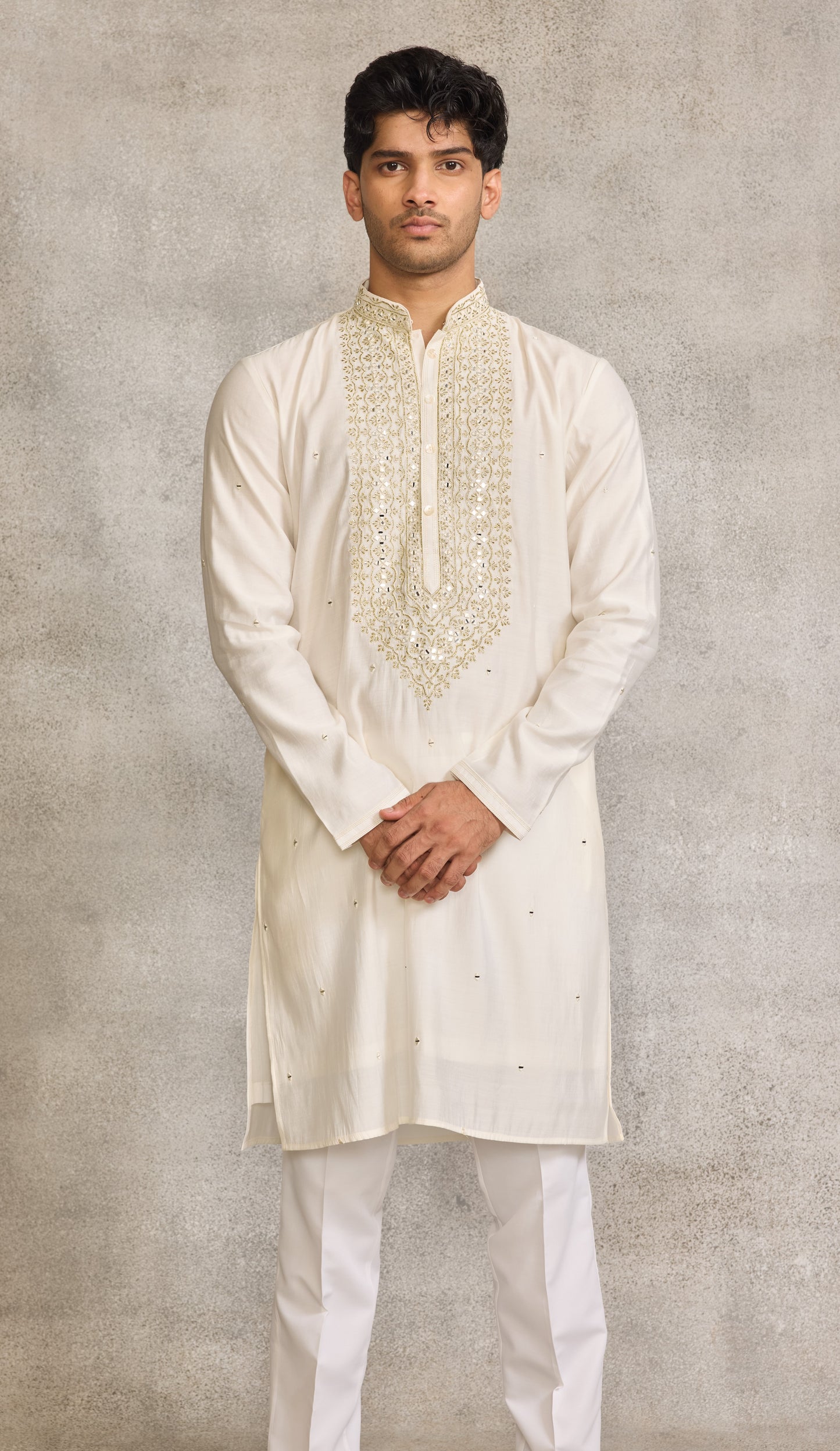 Cream Colour Kurta Set(ME-MKUS_SSK 38)