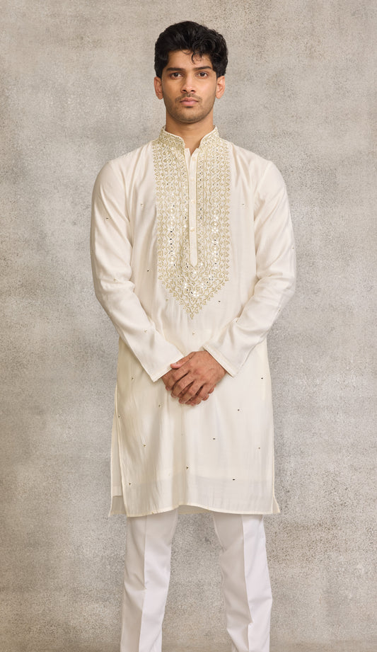 Cream Colour Kurta Set(ME-MKUS_SSK 38)
