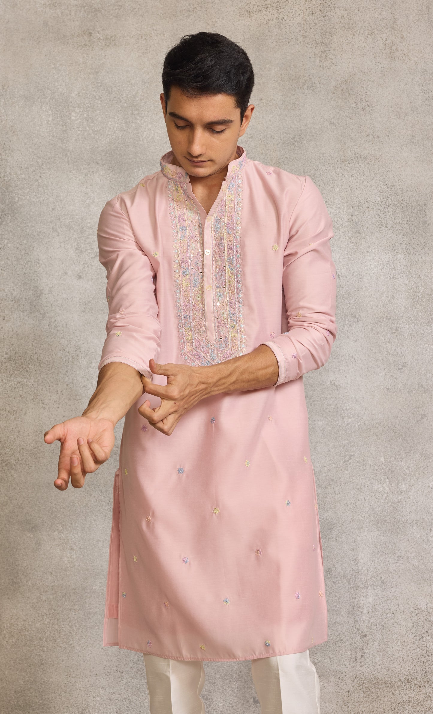Pink Colour Kurta Set(ME-MKUS_059)