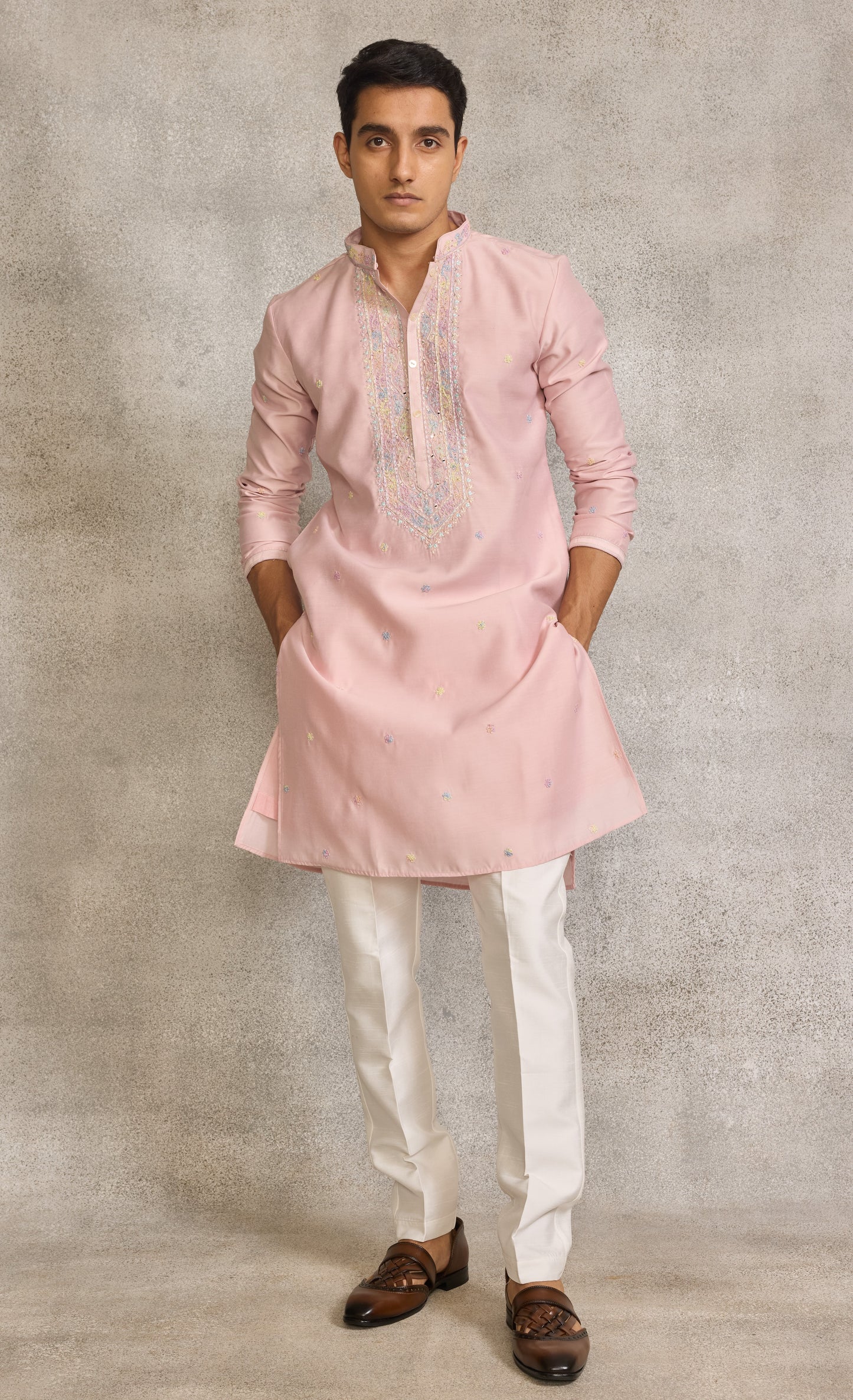Pink Colour Kurta Set(ME-MKUS_059)