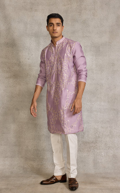 Lilac Colour Kurta Set(ME-MKUS_SK 27)