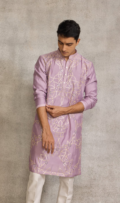 Lilac Colour Kurta Set(ME-MKUS_SK 27)
