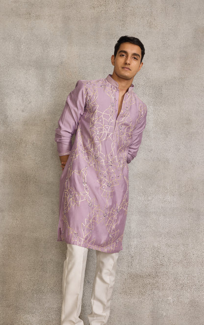 Lilac Colour Kurta Set(ME-MKUS_SK 27)