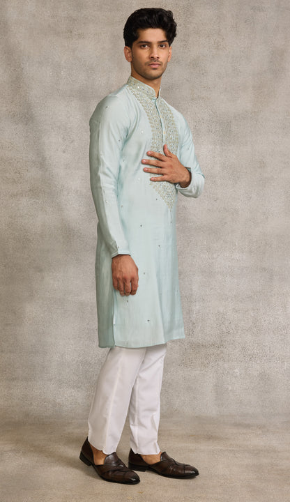 Sea Blue Colour Kurta Set(ME-MKUS_SSK 38)
