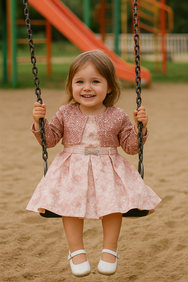 Pink Colour Party Frock(GE-GFRP_634)