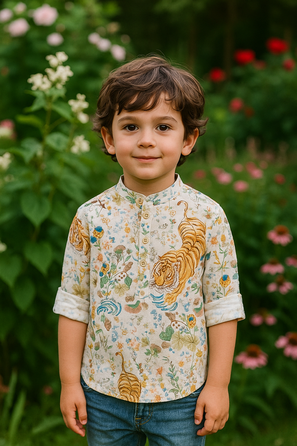 Cream Colour Kurta Shirt(BC-BSHC_40689)