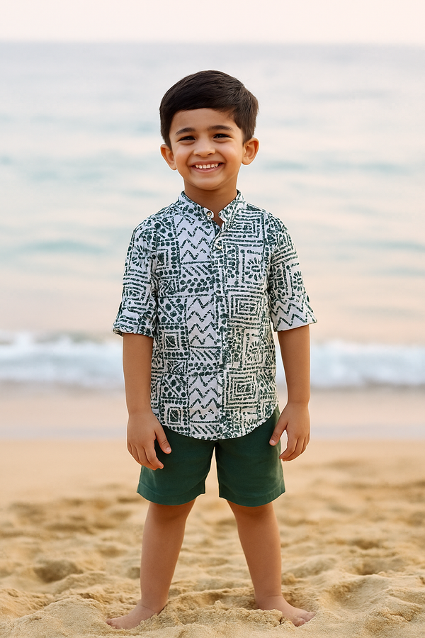 Olive Green Colour Kurta Shirt(BC-BSHC_40733)