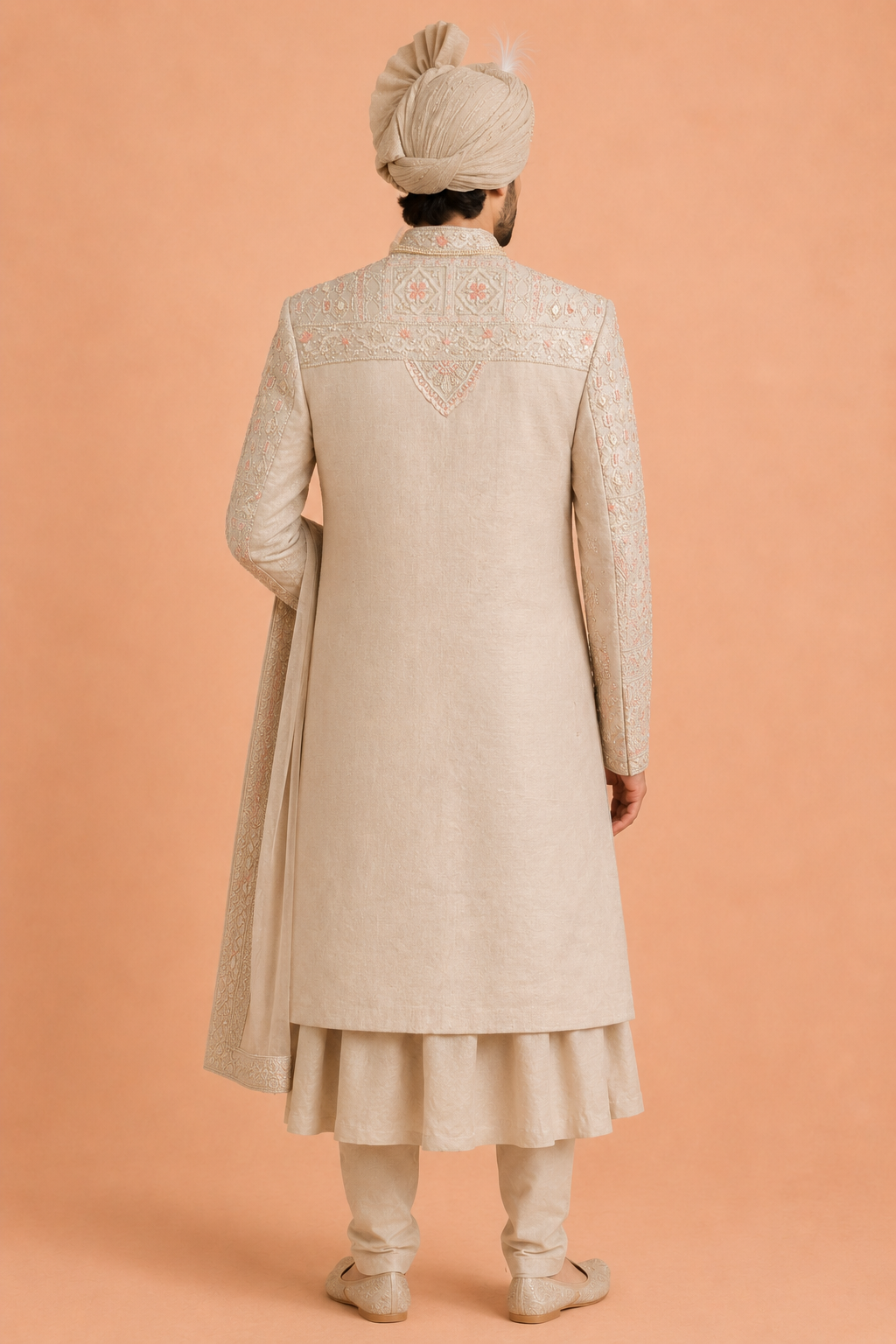 Natural Colour Sherwani(ME-MSRW_PD 25841 CT.04)