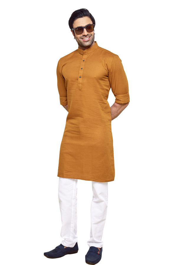 Choclate Brown Colour Casual Kurta(MC-MKUC_FEATURE-F)