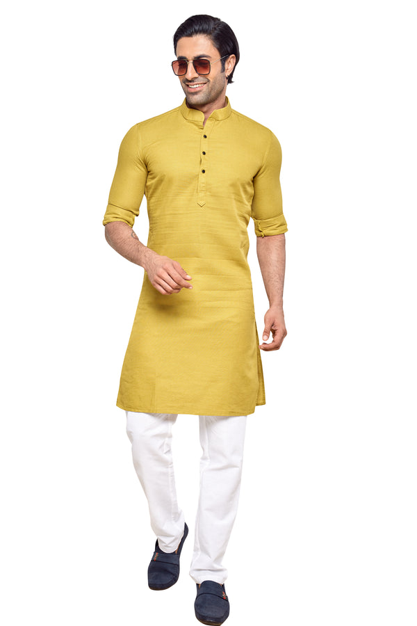 Mustard Colour Casual Kurta(MC-MKUC_FEATURE-F)