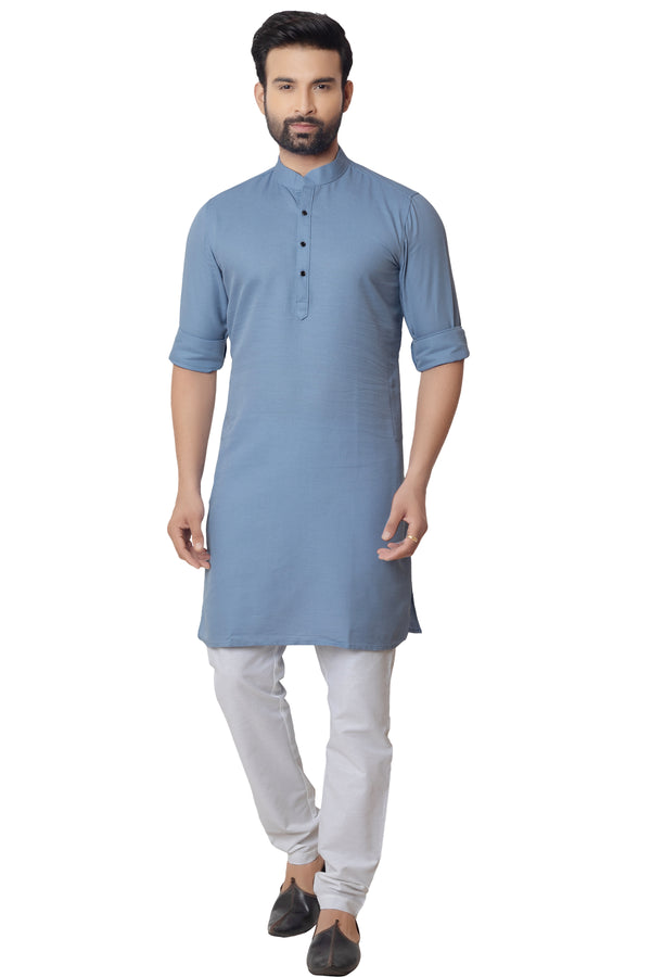 Sky Blue Colour Casual Kurta(MC-MKUC_FEATURE-F)