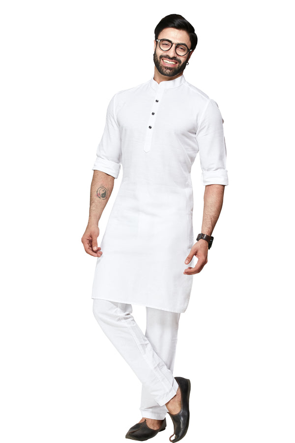 White Colour Casual Kurta(MC-MKUC_FEATURE-F)