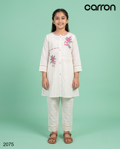 Cream Colour Kurti Set(GC-GKUS_2075)