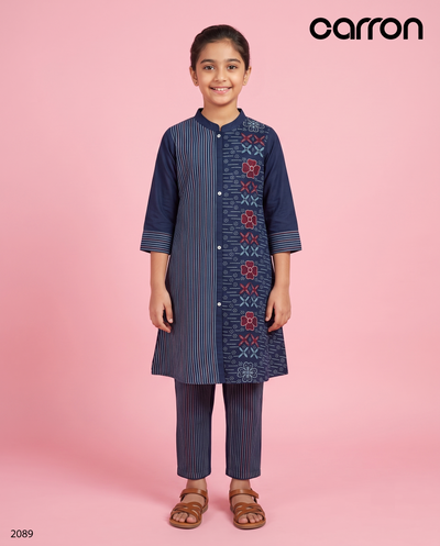 Dark Blue Colour Kurti Set(GC-GKUS_2089)