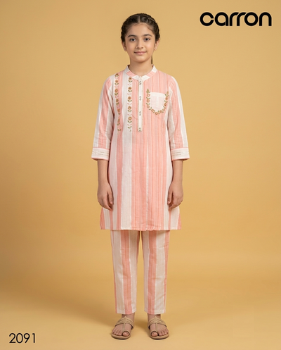 Peach Colour Kurti Set(GC-GKUS_2091)