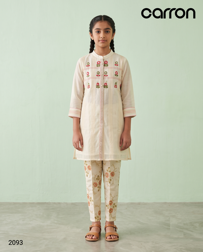 Cream Colour Kurti Set(GC-GKUS_2093)