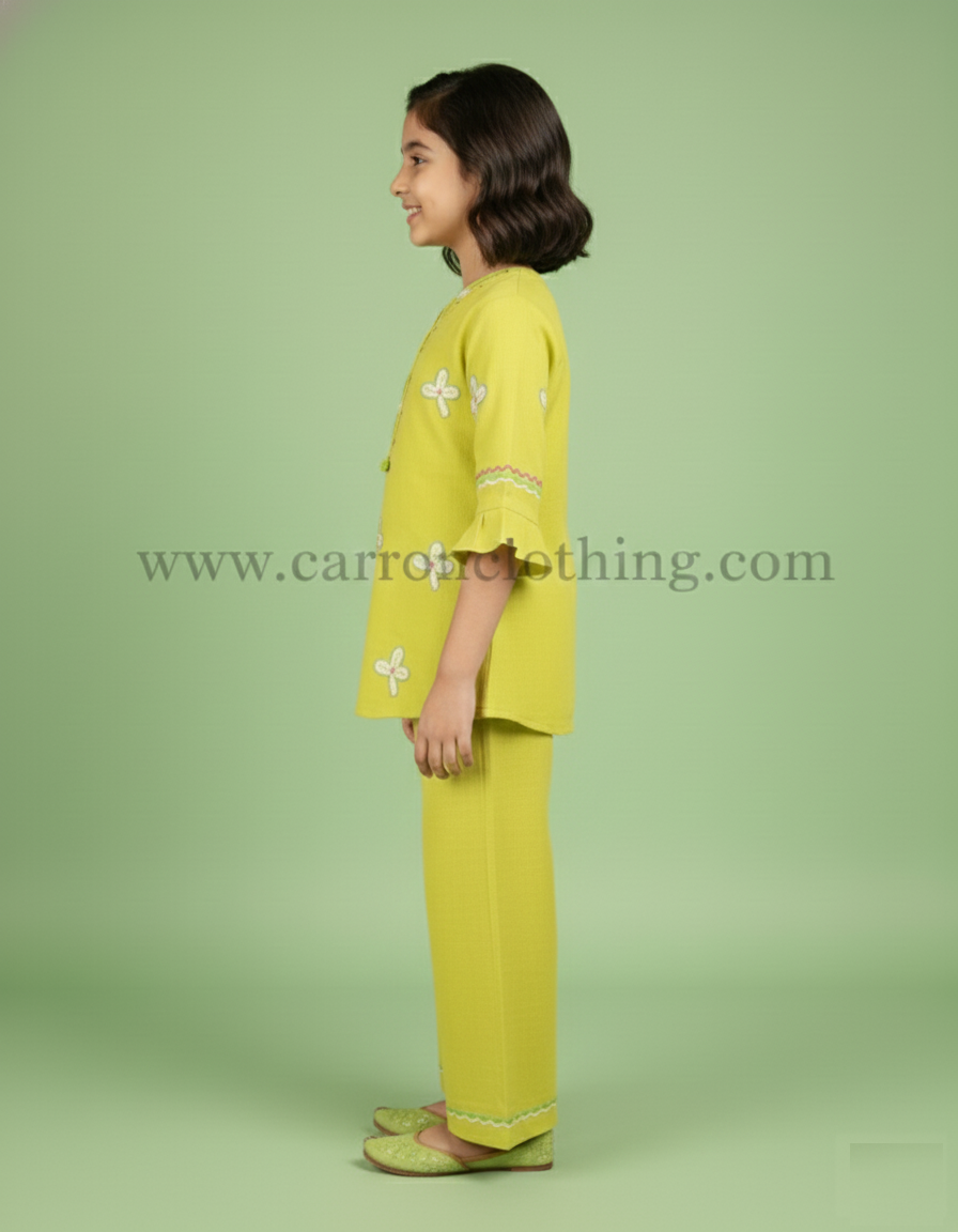 Lime Green Colour Kurti Set (GC-GKUS_4366)