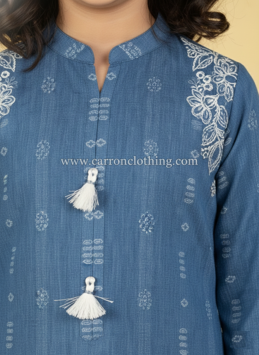 Blue Colour Kurti Set (GC-GKUS_959)