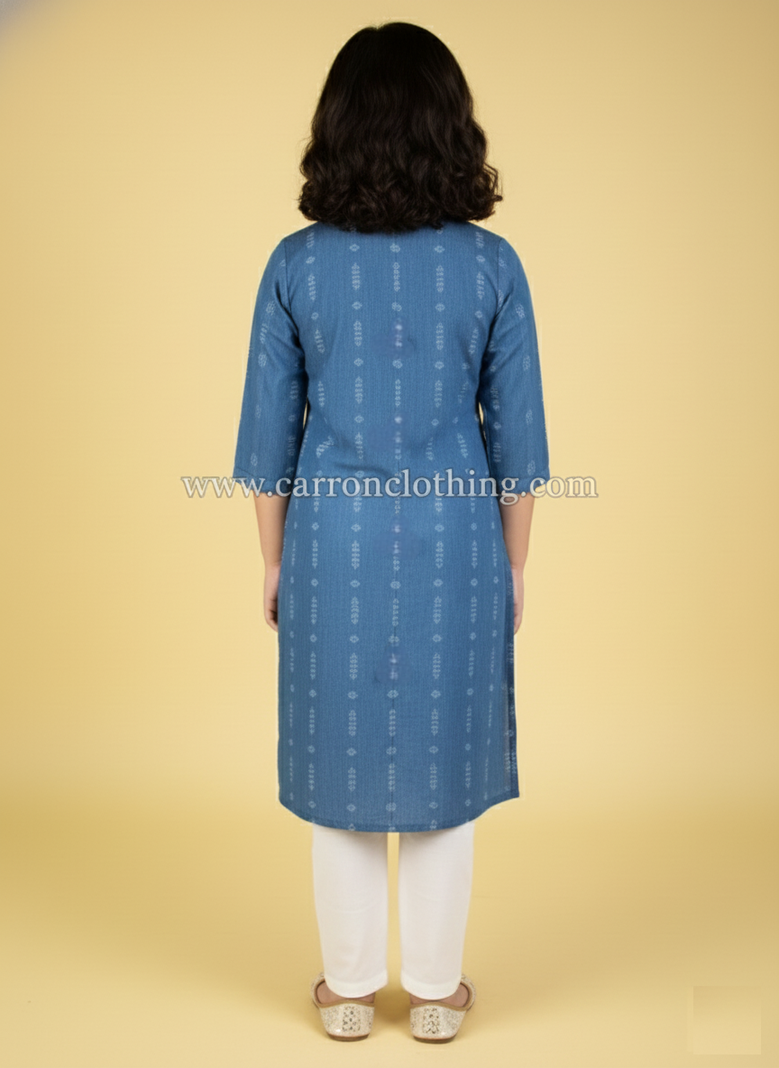 Blue Colour Kurti Set (GC-GKUS_959)
