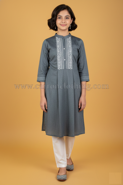 Grey Colour Kurti Set (GC-GKUS_963)