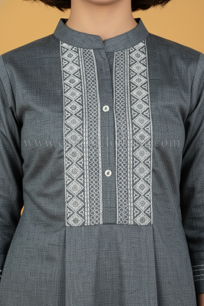 Grey Colour Kurti Set (GC-GKUS_963)