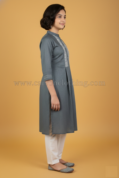 Grey Colour Kurti Set (GC-GKUS_963)
