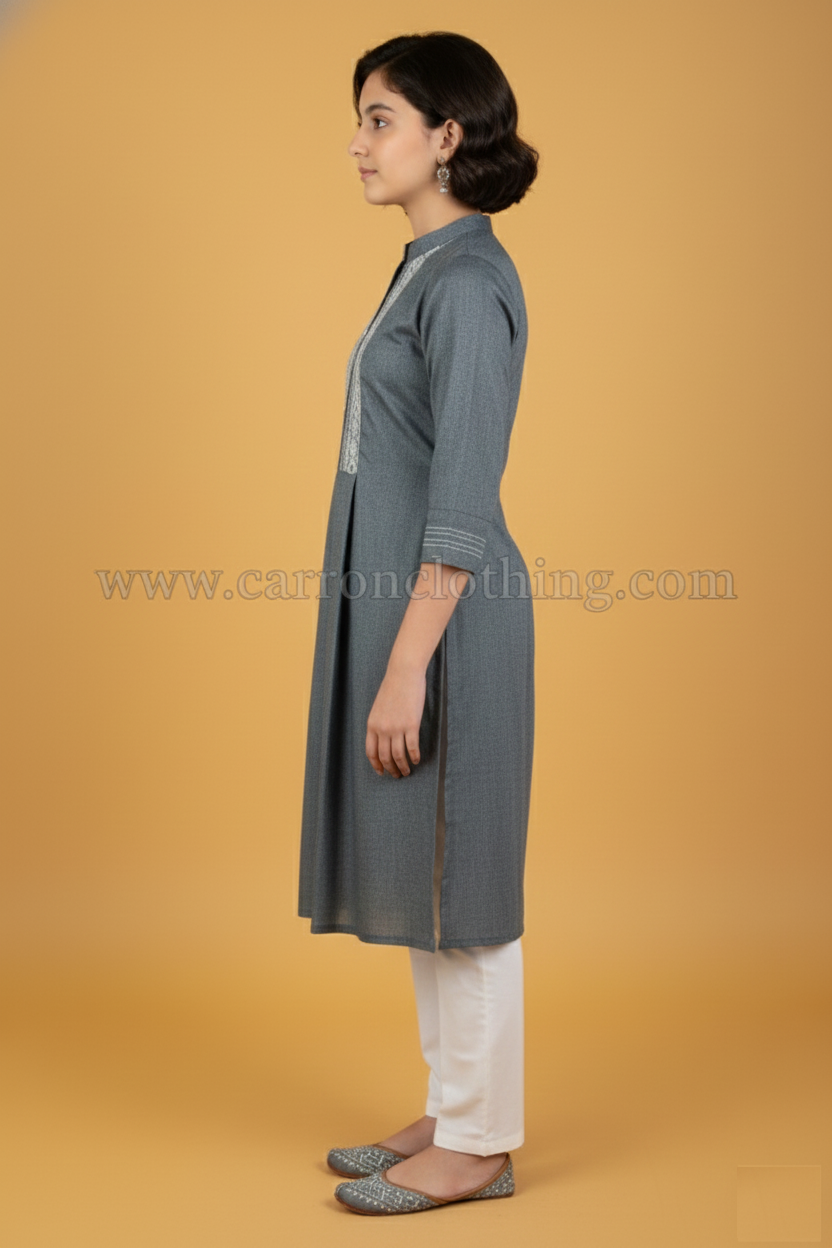 Grey Colour Kurti Set (GC-GKUS_963)
